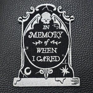 Killstar ✦ RIP Patch ✦ Gothic Occult Tombstone Dark Humor Embroidered OS